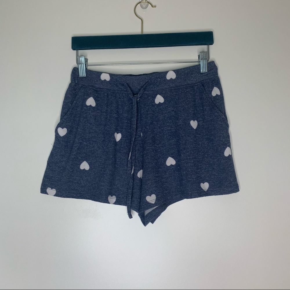 Bp blue heart shorts pajama lounge Small